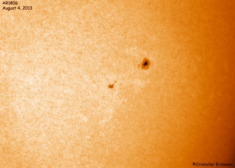 Sunspot 1806