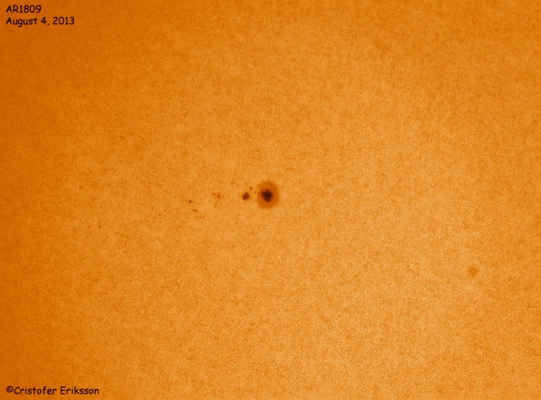 Sunspot 1809